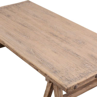 Tables basses de salon en bois massif recyclé, style rustique antique vintage, sur mesure