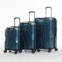 Valise à roulettes personnalisée personnalisée légère en ABS & PP Bagages d'affaires de luxe Sacs de voyage Spinner Caster TSA Lock