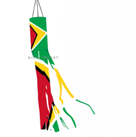 Drap de vent avec drapeau de la Guadeloupe, décoration patriotique d'extérieur, résistant à la décoloration, drap de vent robuste pour jardin, patio, véranda