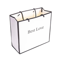Sac de shopping en papier cartonné de luxe avec poignée, nouveau design, logo personnalisé, pour emballages cadeaux de boutique, pour cosmétiques