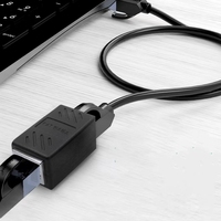 Adaptor Extender kabel Ethernet RJ45 konektor Coupler untuk Cat7 Cat6 Cat5 Cat5e