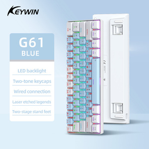 <span class=keywords><strong>Clavier</strong></span> de jeu filaire 61 touches, disposition 60%, version anglaise, rétroéclairage LED, <span class=keywords><strong>clavier</strong></span> mécanique, vente directe d'usine - Product Image 2