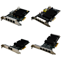 Hikrobot MV-GE2004P/2204P/2002/2004 Carte réseau industrielle Gigabit Ethernet (NIC) 2/4 ports RJ45 PCIe pour l'acquisition de données visuelles
