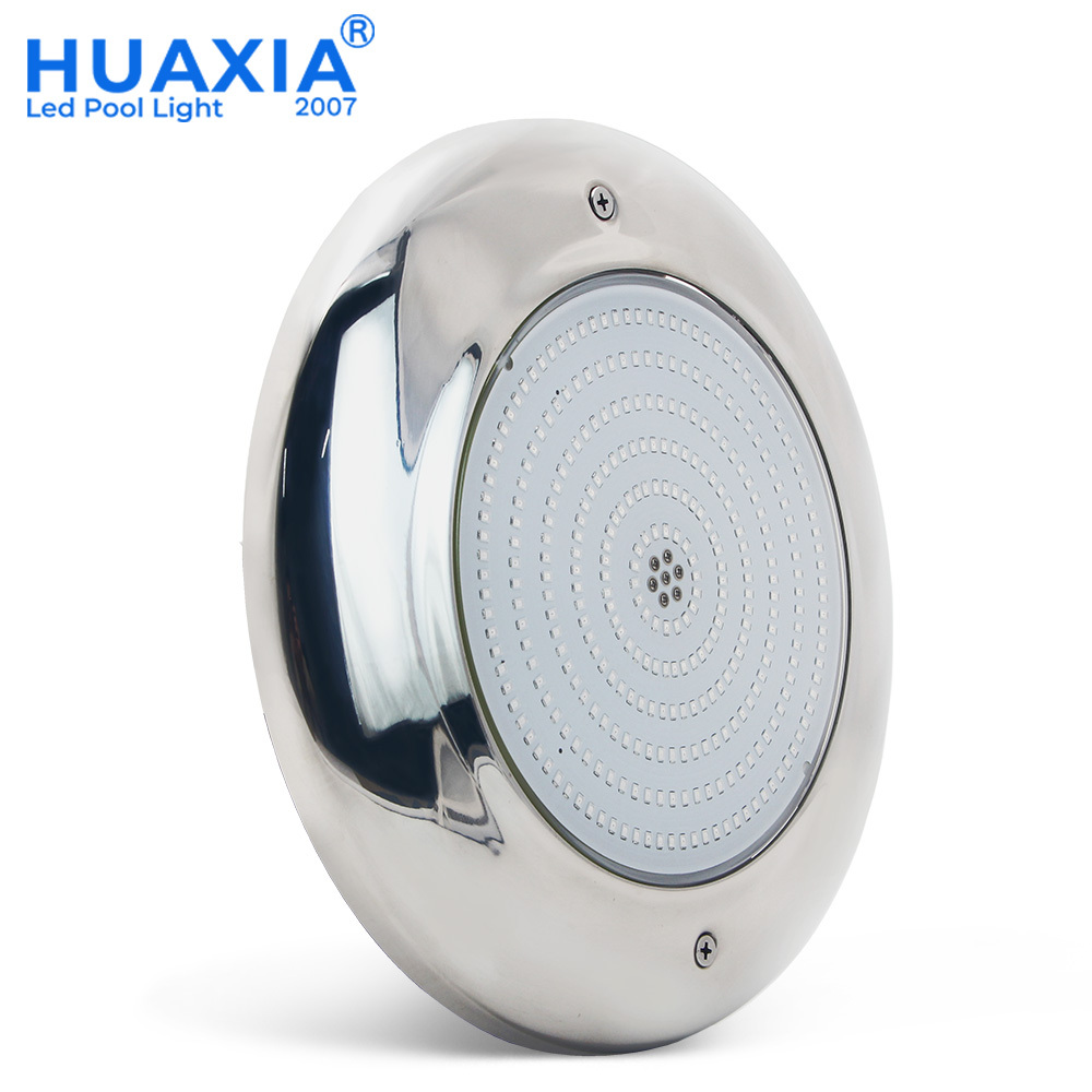 IP68 Waterproof 18W LED Swimming Pool Light with Stainless Steel 316 and PC Lamp Body Resin-Filled Remote Control & AC/DC 12V
