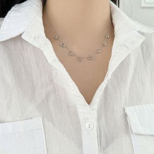 Dylam Unique <b>Statement</b> Design Fine 925 Silver Link Chain Multiple Cluster Bead Pendant <b>Necklace</b> for Women Daily Wear Accessories - Product Image 4