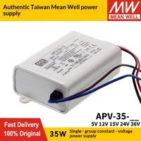 Fuente de Alimentación Meanwell para Pantallas LED APV-35 35W 5V 12V 15V 24V 36V Voltaje Constante Entrada 100-240V Electrónica