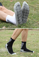 Échantillon gratuit de chaussettes de football antidérapantes, chaussettes de sport de compression personnalisées, chaussettes de course à pied, impression brodée, chaussettes de football à haute adhérence