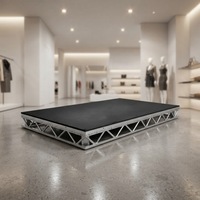 Plateforme de scène portable pour événements de concerts en intérieur/extérieur, structure de scène en aluminium avec structure de treillis