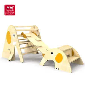 Восхождение на рампу слона и арки Крытый развивающий детский сад деревянные игрушки для восхождения для детей