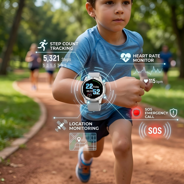 2026 AI Smart Watch Phone 4G LTE SIM Card Positioning GPS Tracker Watch IP68 Waterproof Answer Calls Children Smartwatch