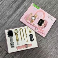 Montre connectée 2,01 pouces, coffret cadeau, suivi du sommeil, Bluetooth, bracelet en gel de silice, IP67, entièrement sertie de diamants, montre dorée pour femmes, ensemble de bijoux A58 Plus