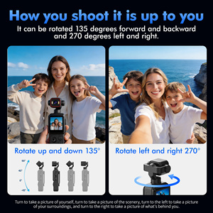 Custom QZT 4K Swivel Tilt Lens Pocket Camera Mini Action Cam for Vlogging Travel Sports - Product Image 3