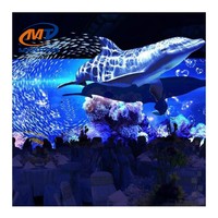 Spectacle d'affichage vidéo 3D Projecteur intérieur immersif pour salle de banquet Party Projecteur immersif
