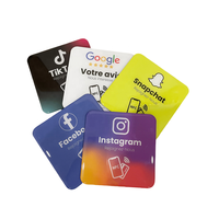 Plaques de signalisation NFC intelligentes imperméables en époxy, impression personnalisée, autocollants de table