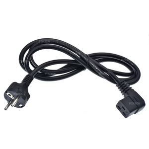 สายไฟ CEE7/7 แบบยุโรป Schuko เป็น IEC C19 แบบมุมฉาก, 16A 250V, เชื่อมต่อกับสายไฟ <span class=keywords><strong>AC</strong></span> C20 แบบ Schuko - Product Image 3
