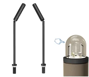 Faretto a testa mobile palo nero in alluminio sotto l'armadio luce su e giù regolabile 4W mini spot LED espositore per gioielli