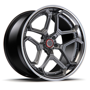 Jantes forgées 2 pièces et 3 pièces de 18, 19, 20, 21, 22, 24 et 26 pouces pour Lamborghini Aventador, Huracan, Ferrari F8, F12, <span class=keywords><strong>SF90</strong></span>, Roma, <span class=keywords><strong>Porsche</strong></span> R105 - Product Image 1