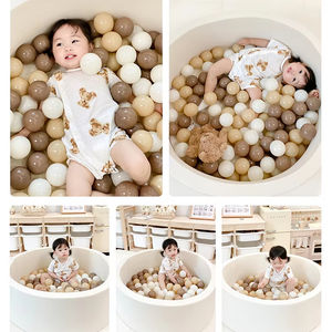 บ่อบอลเด็กเล่นในร่ม/กลางแจ้ง สำหรับเด็กเล็ก บ่อบอลโฟมนุ่มทรงกลม สำหรับเด็กชายและเด็กหญิง - Product Image 3
