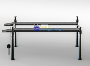 Pont élévateur hydraulique à quatre poteaux 4000 kg avec déverrouillage électrique pour concessionnaires automobiles et gain de place en <span class=keywords><strong>garage</strong></span> - Product Image 3