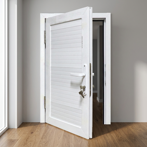 Porte à battant moderne HOFFEN en PVC avec moustiquaire 81x205 cm, insonorisée, étanche, coupe-vent, pour entrée intérieure, extérieure, hôtel, villa - Product Image 3