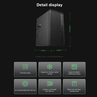 OEM Black Steel Micro ATX Computer Case Compact Tower Design With 290mm GPU Support and Rear Fan Cooling