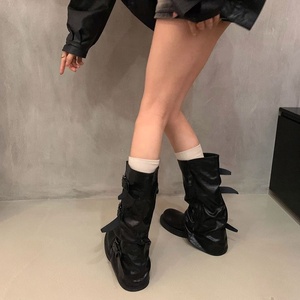 <span class=keywords><strong>Bottes</strong></span> <span class=keywords><strong>Western</strong></span> pliables à talon épais pour <span class=keywords><strong>femme</strong></span>, style slouch, à talon compensé, pour cavalier, vente en gros, collection 2026, offre spéciale - Product Image 4