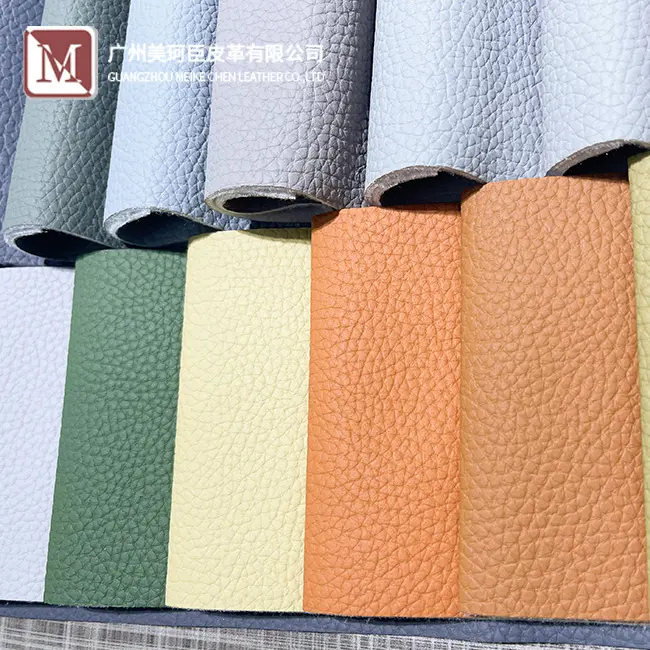 PU Embossed Coating Materials Microfiber Synthetic Eco Friendly Vegan Leather