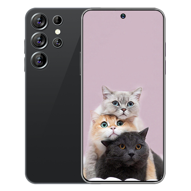 Brand New S24Ultra 7.3 Inch AI Android Smartphone 16GB+1TB Type-C Deca Core CPU CDMA Cellular 5G LET Mobile Phone