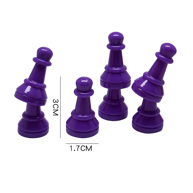 بيع بالجملة بيونز بلاستيكية ملونة كبيرة شطرنج بارشيسي قطعة لعبة لوح فكري