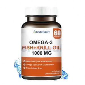 Cápsulas Blandas de Aceite de Krill Antártico Ausreson OEM a Granel, Suplemento Halal, Aceite de Pescado, Omega-3, EPA, DHA, Aceite de Krill, Astaxantina, Cápsulas Blandas - Product Image 4