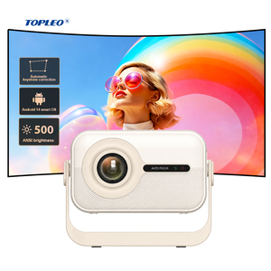 Projecteur de cinéma maison Topleo LED Android 14 1080P compatible 4K, portable, autofocus, BT, HD, USB - Product Image 1
