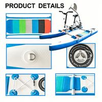 Vélo aquatique gonflable pour enfants, style SUP, ponton flottant plat, cadre en aluminium, flottabilité stable, pliable, taille personnalisée, de Chine, Lumark