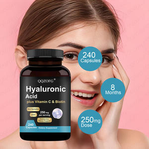 Complément alimentaire à l'acide hyaluronique 240 capsules avec biotine 5000 mcg vitamine C 25 mg 3 en 1 soutien à la peau, à la lubrification des articulations, à la santé des cheveux <span class=keywords><strong>et</strong></span> des yeux - Product Image 4