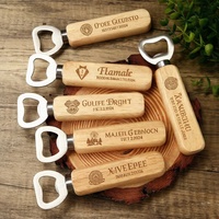 Ouvre-bouteille en bois durable et portable, logo personnalisé, différents styles, ouvre-bouteille à bière