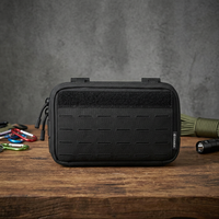 Pochette utilitaire en nylon 1000D découpée au laser, fixation MOLLE horizontale, pochette administrative verticale, conception détachable – Marque Logo/OEM/ODM