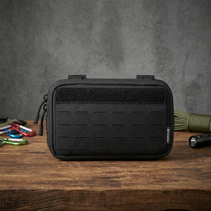 Laser Cut 1000D Nylon Utility Pouch Horizontal <b>MOLLE</b> <b>Attachment</b> Vertical Admin Pouch Tear-Away Drop Design-Logo/OEM/ODM Brand - Product Image 2