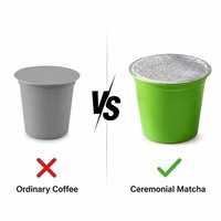 Capsules de Matcha Espresso en Gros, Marque Privée, Dosettes de Thé Vert Latte, Machine à Café Monodose, Fournisseur d'Usine