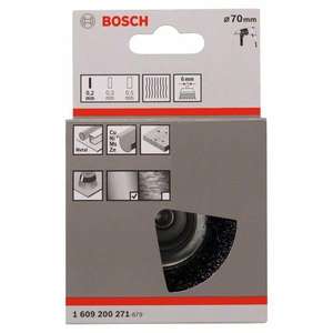 BOSCH - 1609200270 Brosse à coupe métallique avec fil serti en acier-EAN 3165140004510 ABRASIVES ROUE À HONNER, BROSSES ET BONNETS - Product Image 2