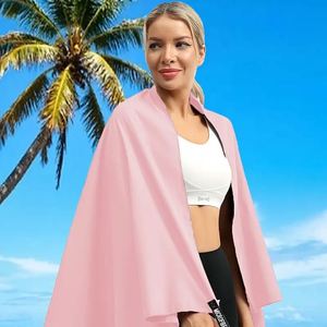Serviette en microfibre compacte et légère à séchage rapide pour la gym, le camping, la natation, le jogging et les voyages - Avec sac de rangement portable - Product Image 2