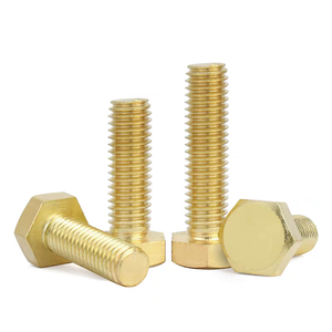 Perno y Tuerca Hexagonales de Latón de Alta Resistencia DIN933 DIN931 con Acabado Liso - Product Image 3