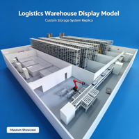 Modèle d'affichage logistique d'entrepôt intelligent