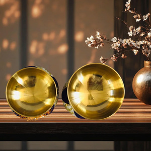 Juego de Cuencos Tibetanos de Cobre sin Plomo de 2.3'', 2.5'', 2.8'' y 3'' para Terapia de Sonido y Canto <span class=keywords><strong>Budista</strong></span>, con Logotipo Personalizado - Product Image 4