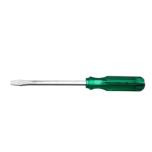 Single through the core manufacturers direct sales transparent plastic non-slip handle multi-specification portable screwdriver