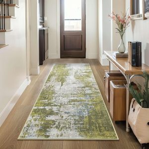<strong>Hallways</strong> Kitchen <strong>Runner</strong> Rug Non Slip Washable Coffee <strong>Long</strong> <strong>Runner</strong> Rugs with Rubber Backing Soft Abstract Carpet <strong>Runner</strong> - Product Image 4