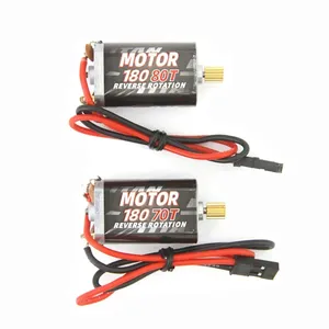 NEEBRC 180 Moteur brossé 53T 60T 70T 80T 11T Pignon moteur pour <span class=keywords><strong>1</strong></span>/<span class=keywords><strong>18</strong></span> RC Crawler Car Monster Climb TRX4M <span class=keywords><strong>TRX4</strong></span>-<span class=keywords><strong>M</strong></span> Upgrade Parts - Product Image 1