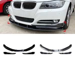 ชุดสปอยเลอร์กันชนหน้าสำหรับ BMW ซีรีส์ 3 E90 E91 ปี 2009-2012 M Sport ชุดแต่งมุมกันชนหน้า + ลิ้นกันชนหน้า - Product Image 3