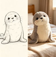 Peluche de dauphin certifiée ASTM |   Peluche super douce pour enfants |   Peluches de qualité supérieure pour cadeaux |   Remplissage Écologique