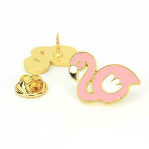Pins de solapa de esmalte personalizados bañados en plata, broches de esmalte de dibujos animados de paloma, mariposa, azulón, cisne, flamenco, pin de esmalte suave con diseño de animales - Product Image 4