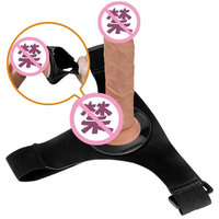 Culotte avec godemichet à attacher, harnais de pénis creux portable, jouets sexuels pour femme et godemichet culotte pour homme gay