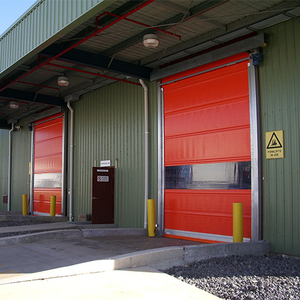 Hexion thiết kế hiện đại tốc độ nhanh Con lăn màn trập cửa PVC an toàn đường sắt với Windproof Hướng dẫn sử dụng mở cho kho sử dụng - Product Image 5